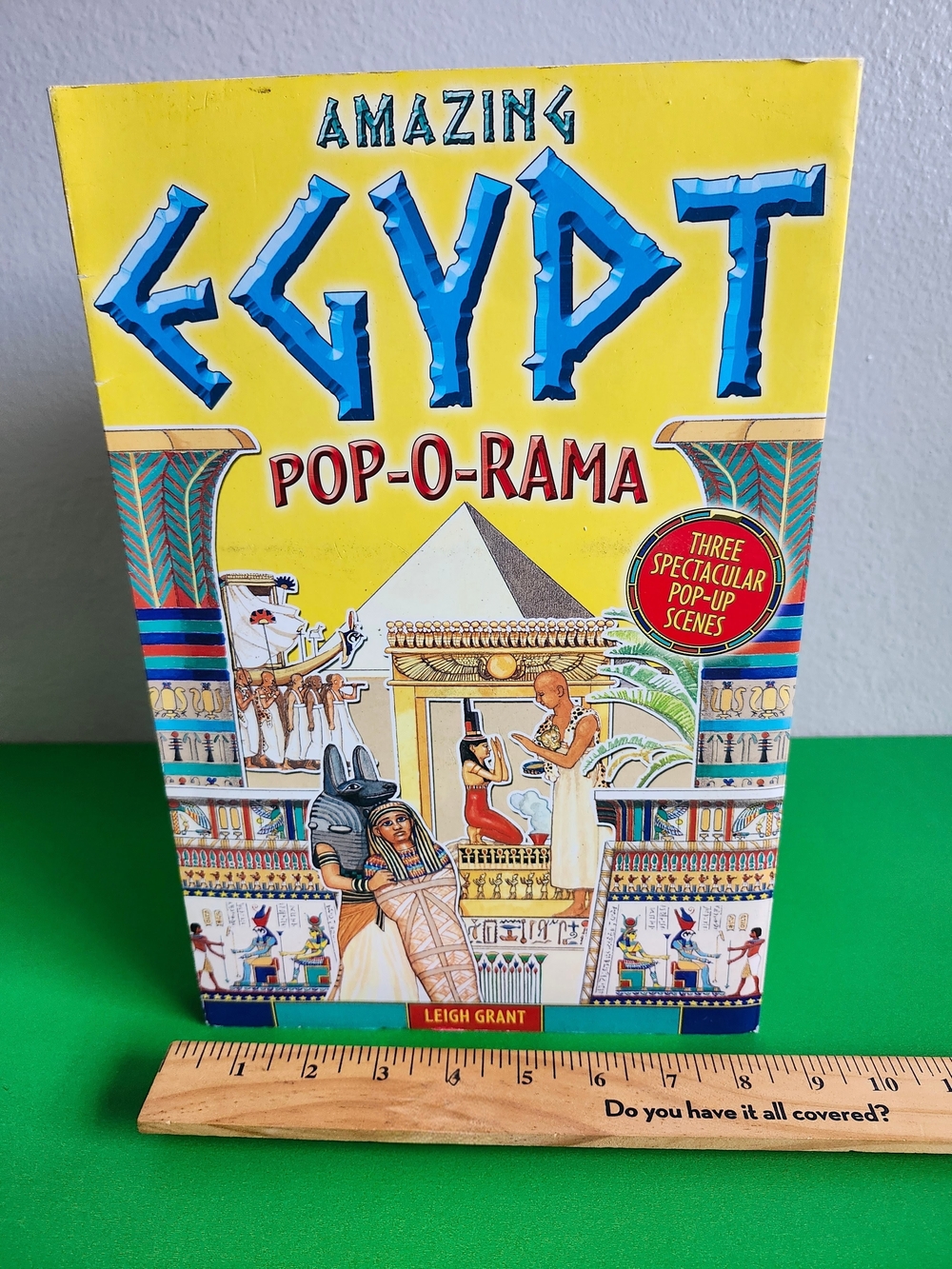 Scholastic Amazing Egypt Pop-O-Rama - Yellow & Blue Illustrated Pop-Up Book